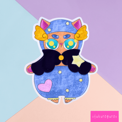 galaxy cat transparent cat sticker