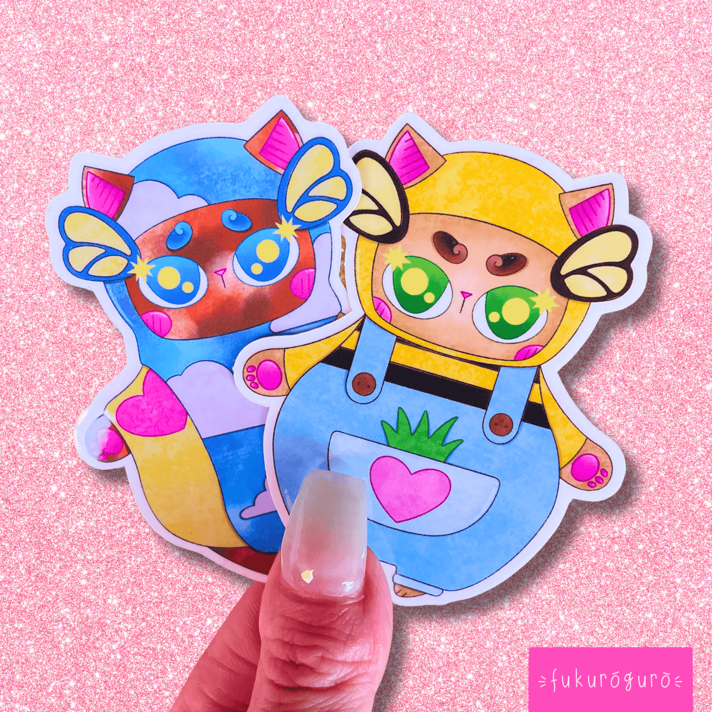 beekeeper cat transparent cat sticker