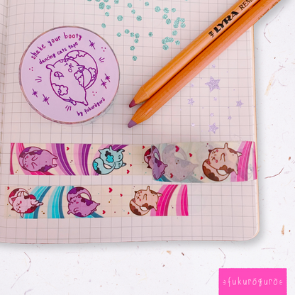 dancing cats washi tape