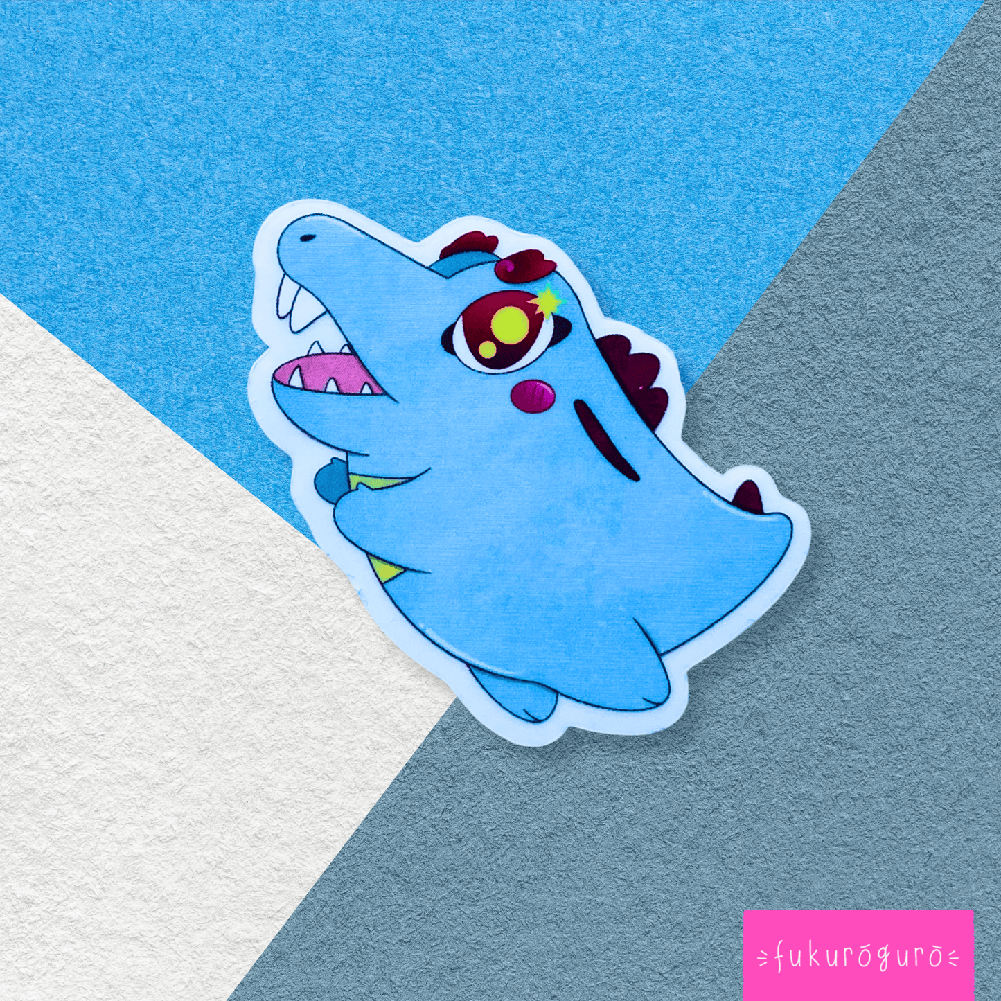 #158 troublesome totodile transparent sticker