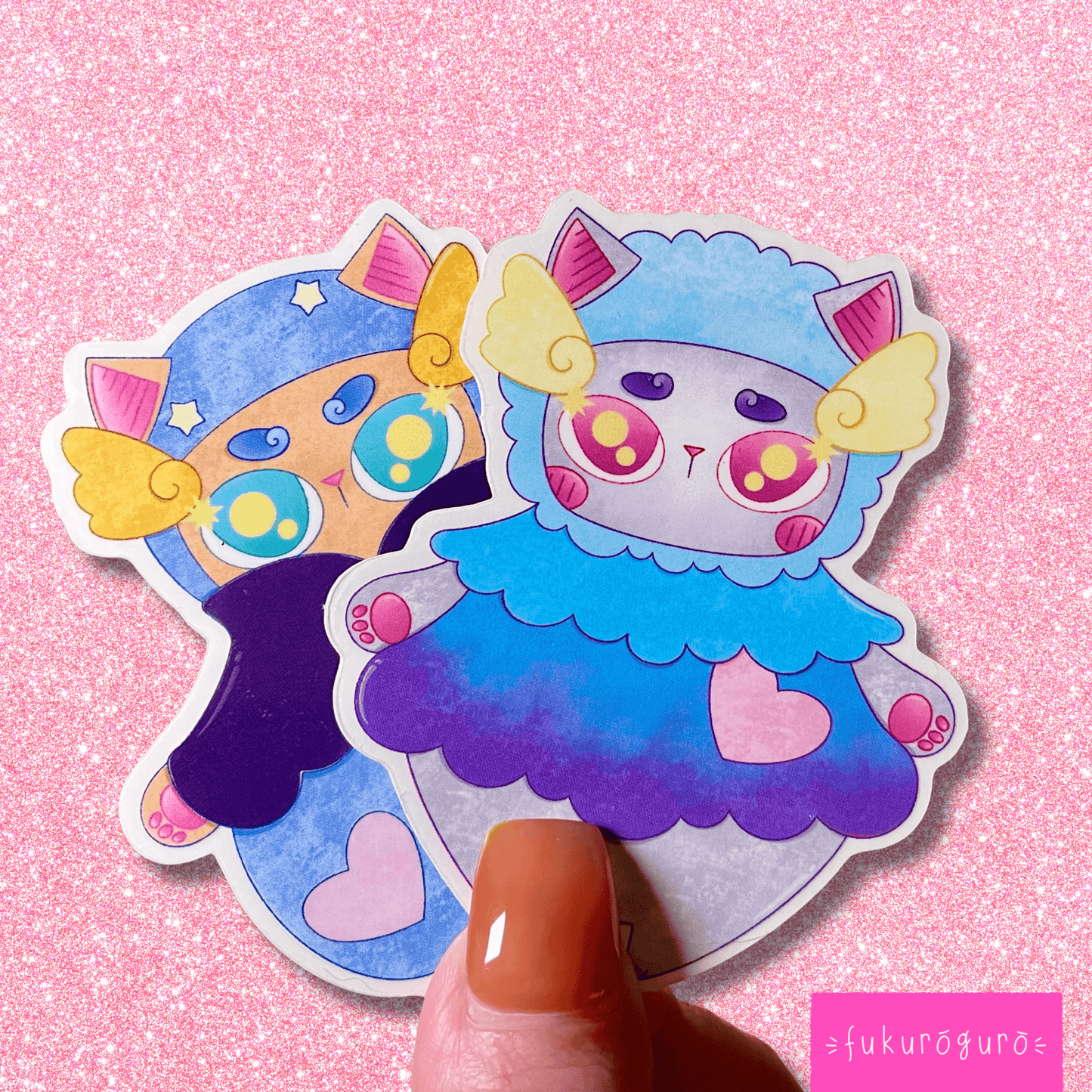 angel cat transparent cat sticker